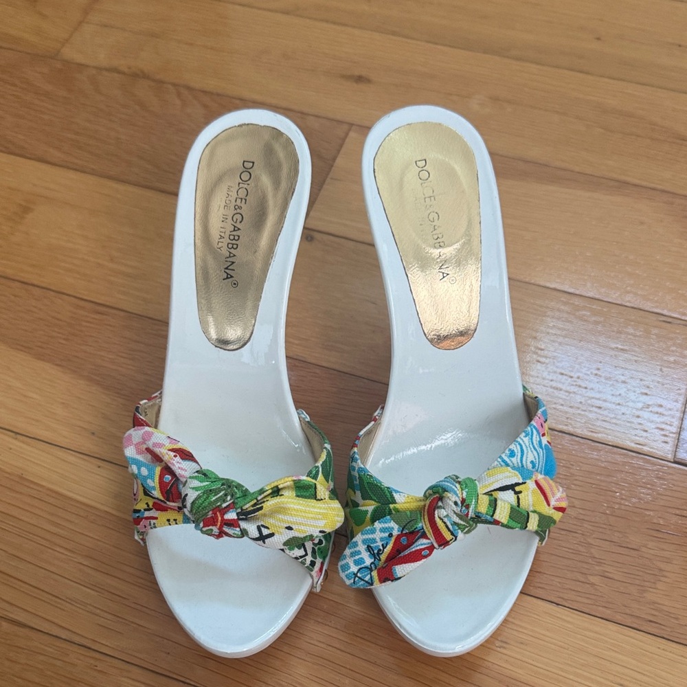 Dolce & Gabbana Women's Colorful Knot Mules